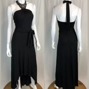 Cache Braided Chain High-Low Dress